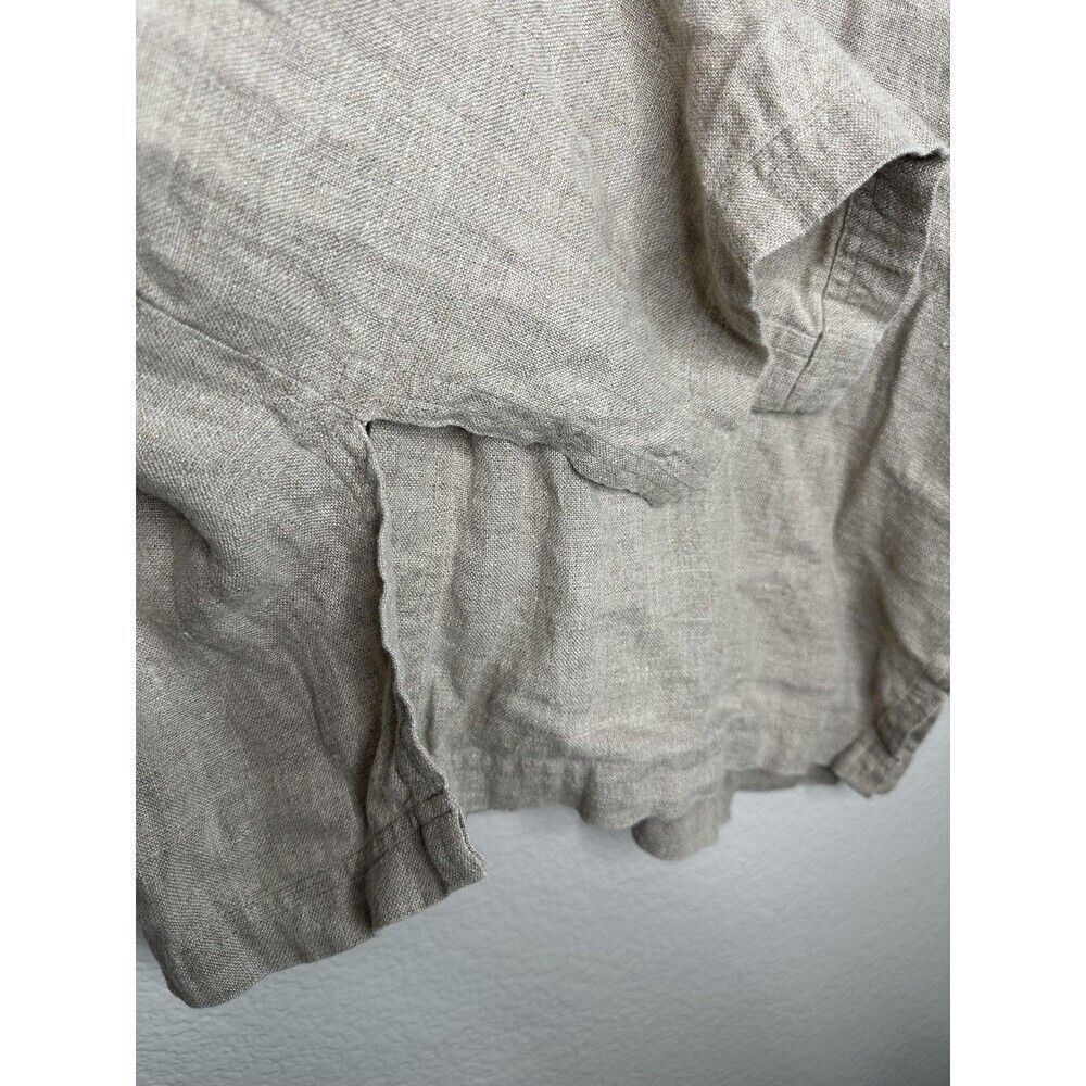 Classiques For Nordstrom Shirt Womens Medium Linen Button Front Pockets Top - Picture 5 of 6